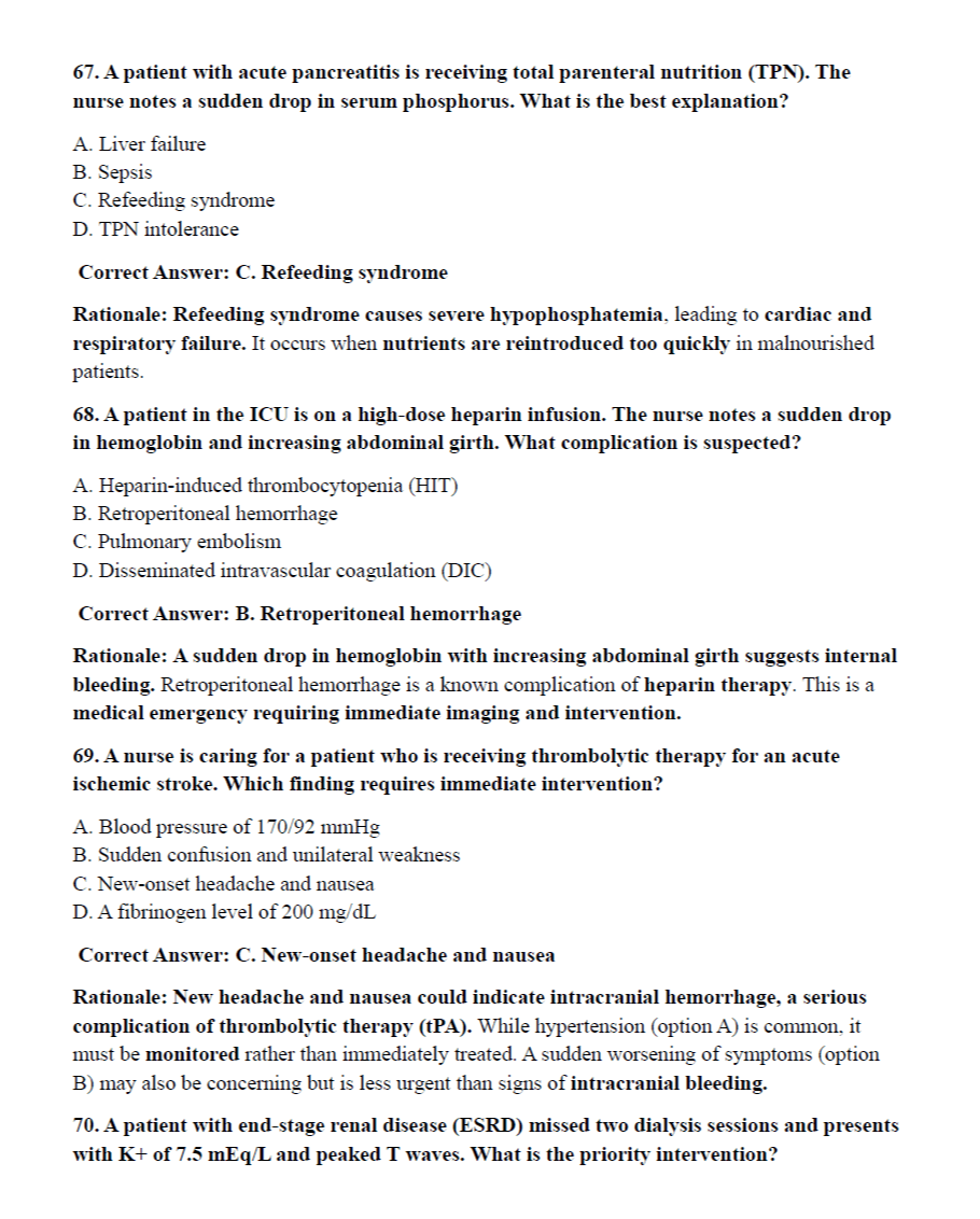 200 Questions for Nursing Fundamentals 2024 with Answers & Explanations - The Health Exams