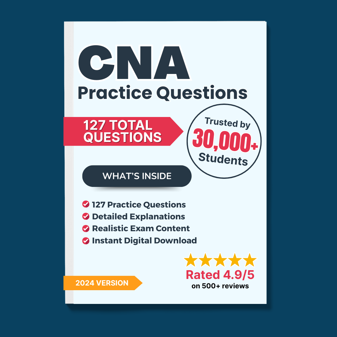CNA Exam Prep Bundle: 287 Q&A, Study Guide & Mock Exams