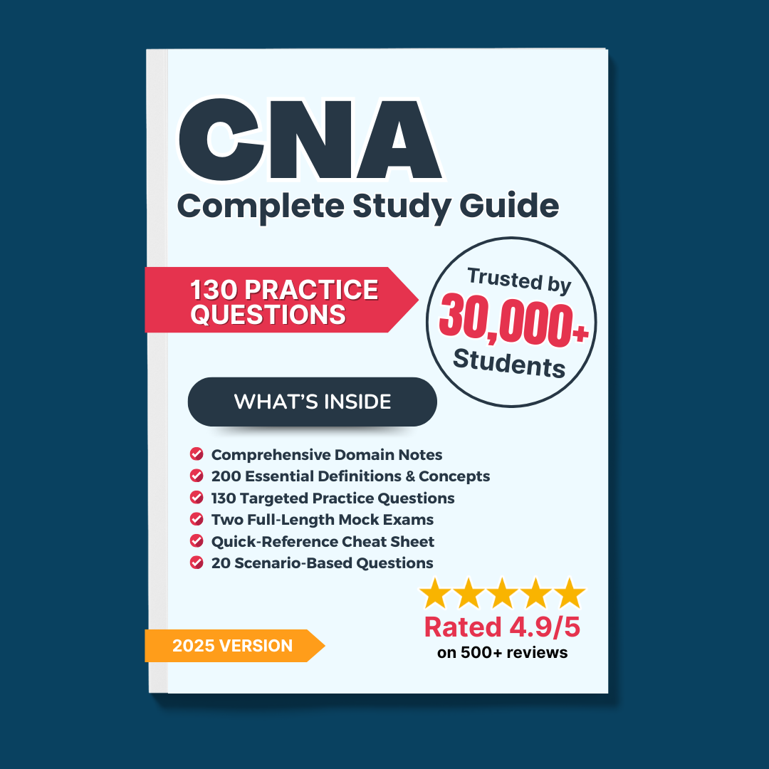 CNA 2025 Exam Prep Bundle with Study Guide and Practice Questions