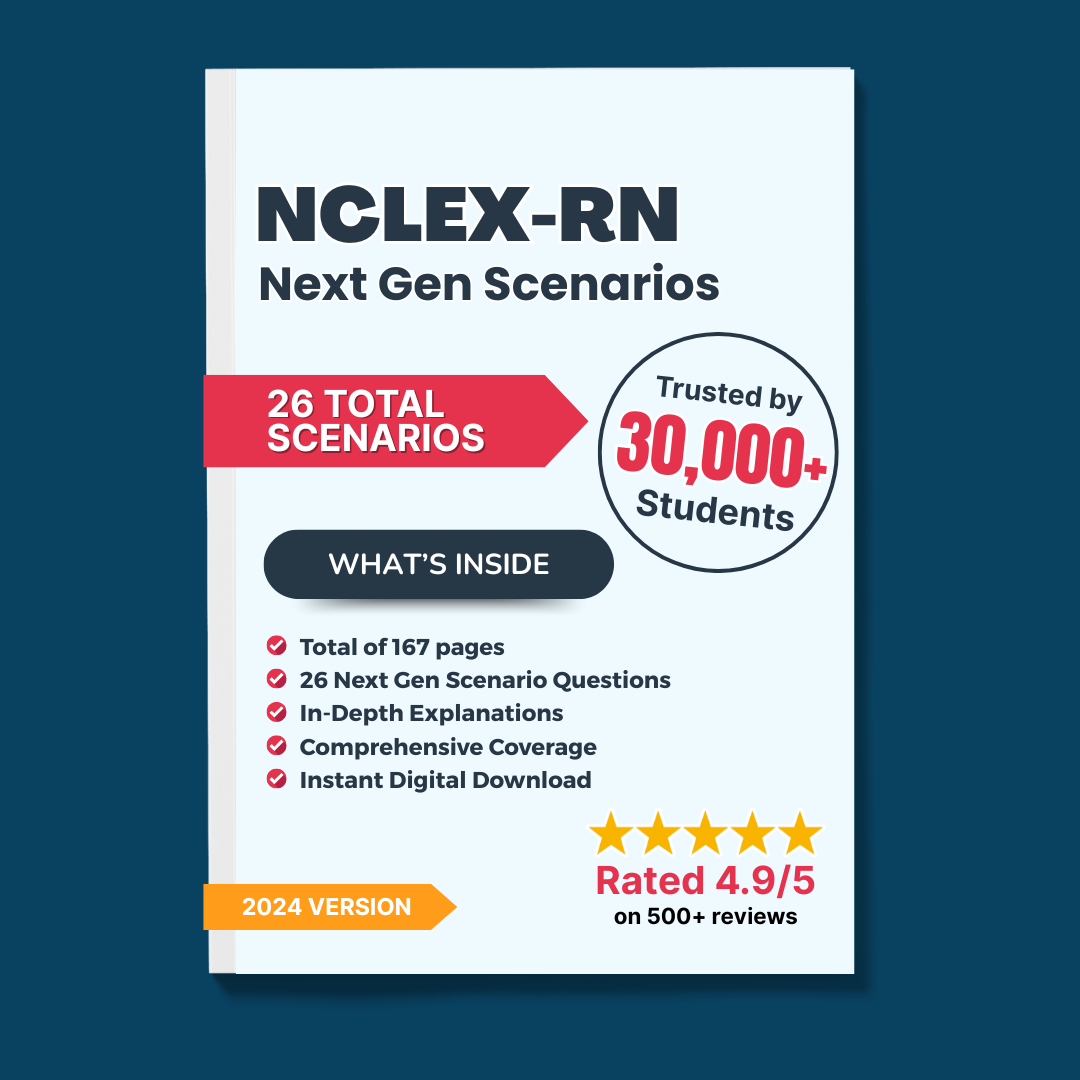 620 NCLEX-RN 2025 Exam Practice Questions with Detailed Solutions. Comes with Next Gen Detailed Scenario Questions.