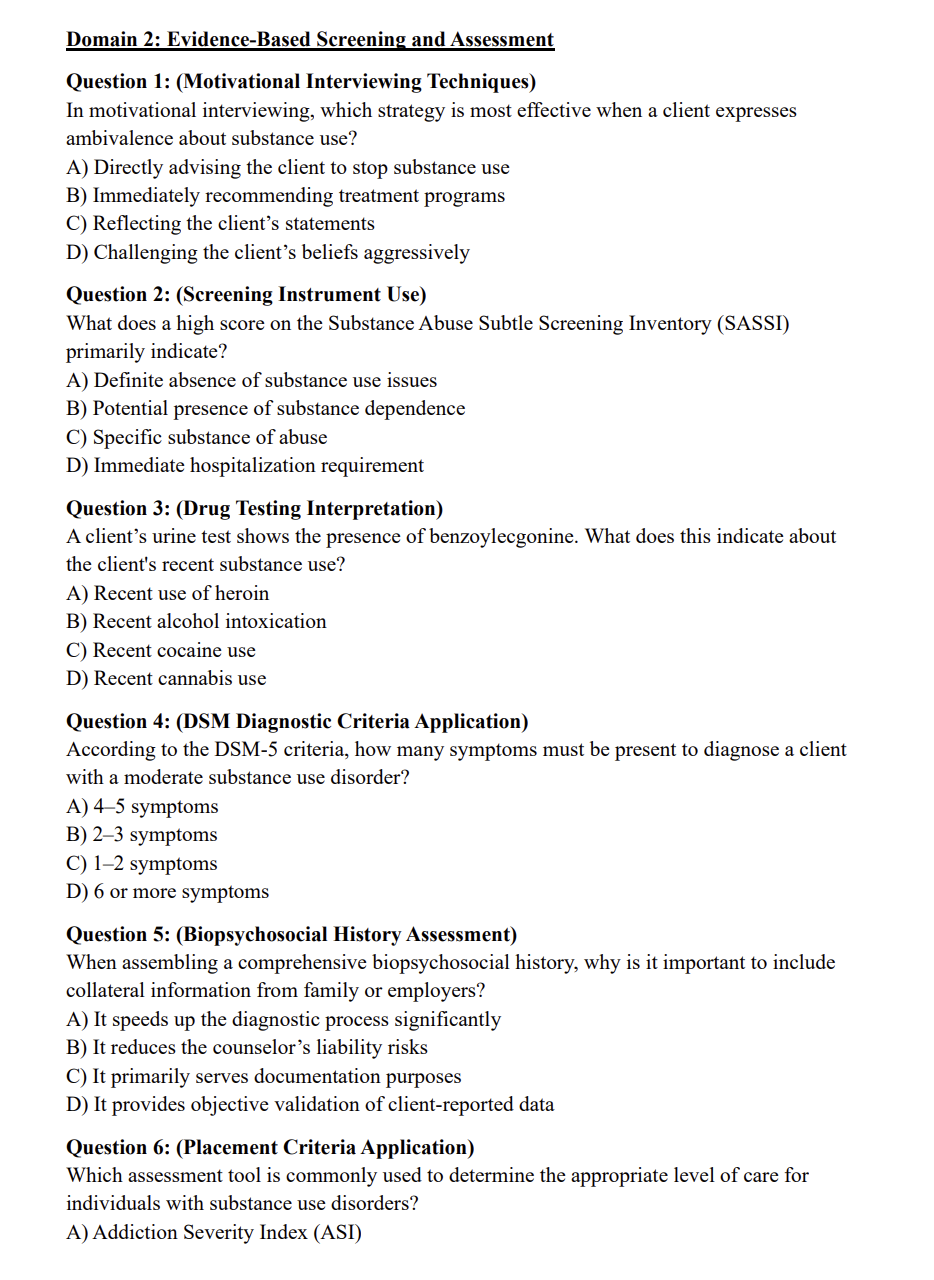 IC&RC ADC Exam Practice Questions: 300 Domain-Specific Questions with Detailed Rationales