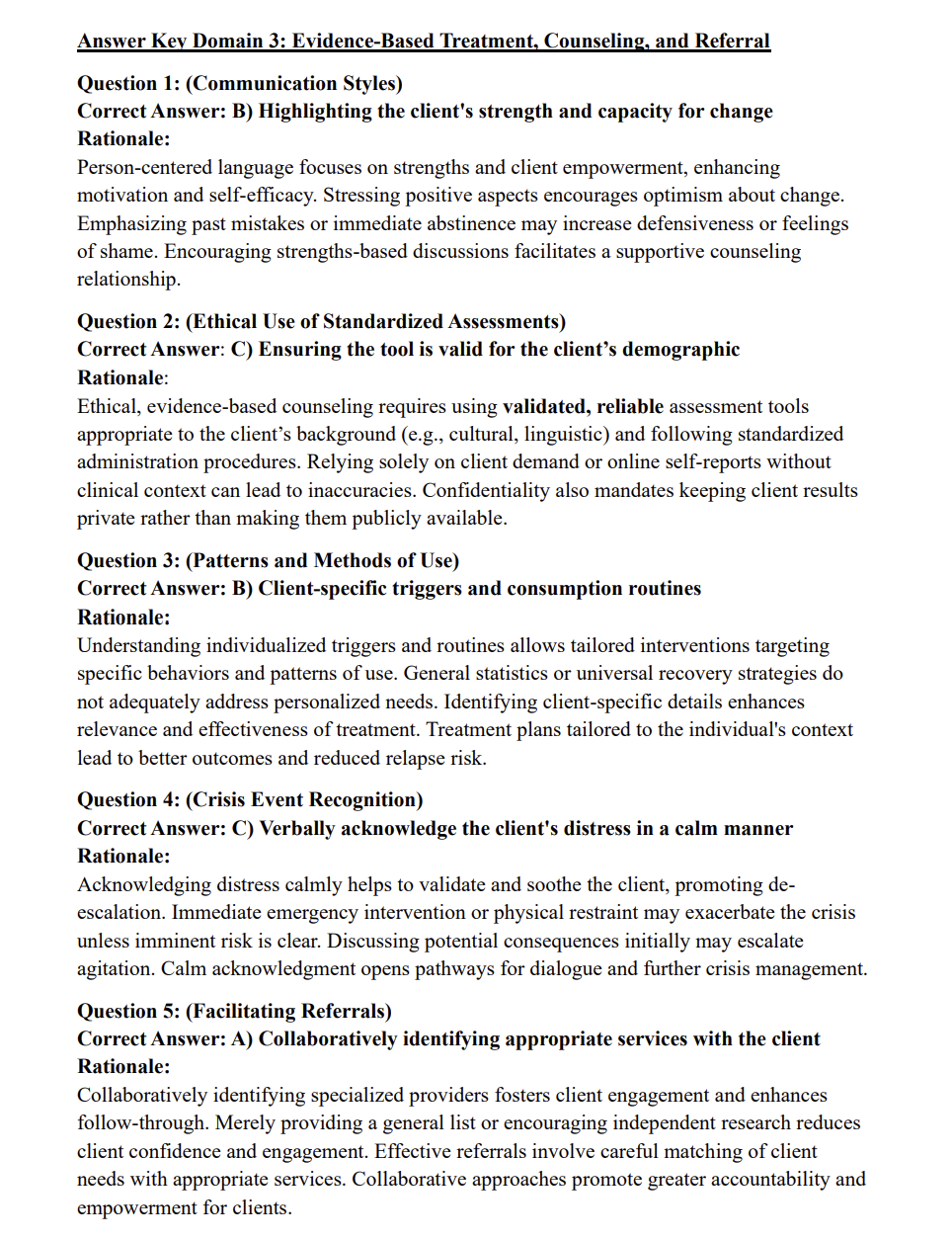 IC&RC ADC Exam Practice Questions: 300 Domain-Specific Questions with Detailed Rationales