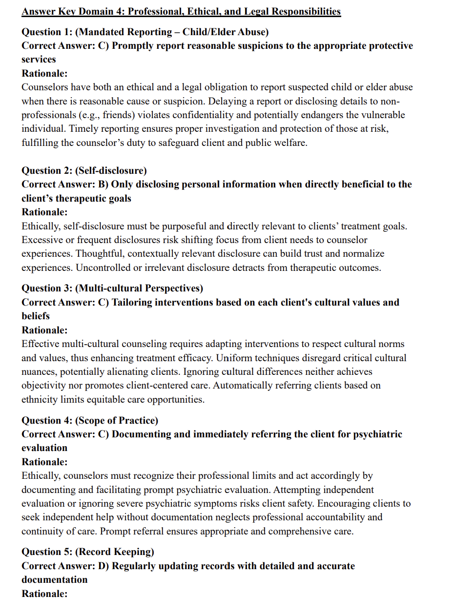 IC&RC ADC Exam Practice Questions: 300 Domain-Specific Questions with Detailed Rationales