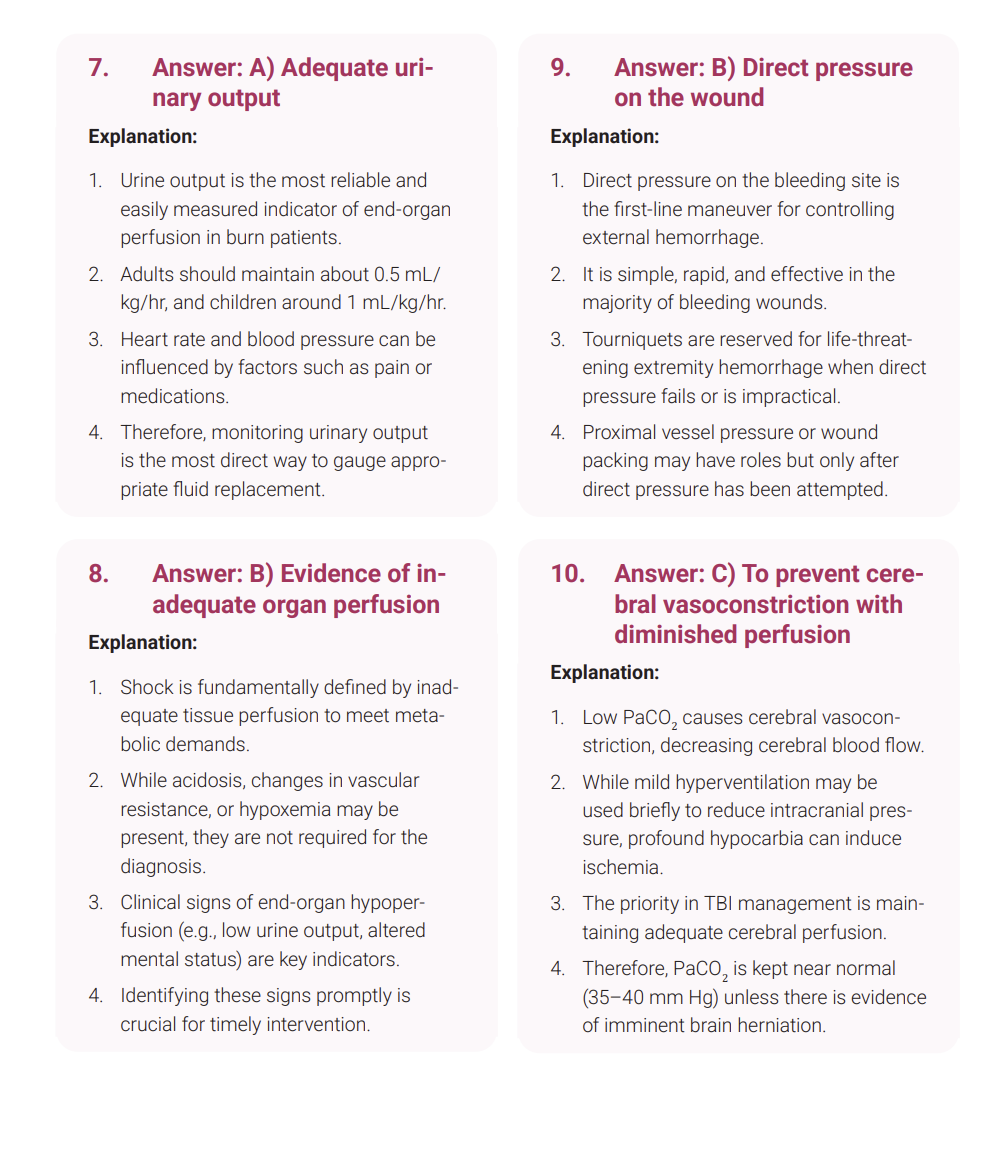 150 Questions for the ATLS Test with Answers & Explanations