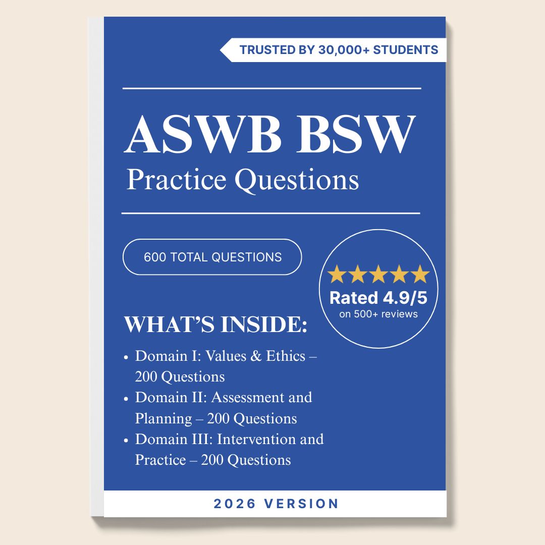 BSW Exam Prep Bundle: Study Guide & 940 Practice Questions