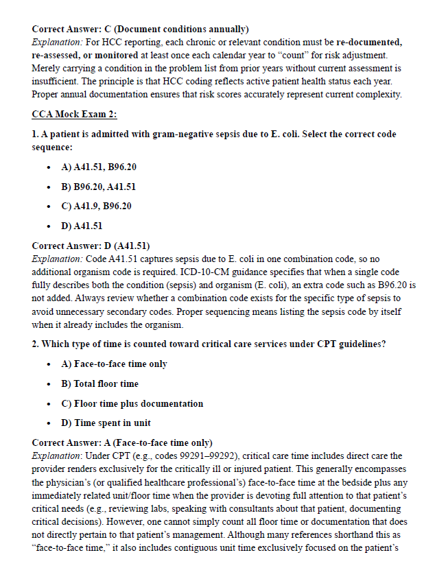 600 Questions for the CCA 2024 Exam with Answers & Explanation