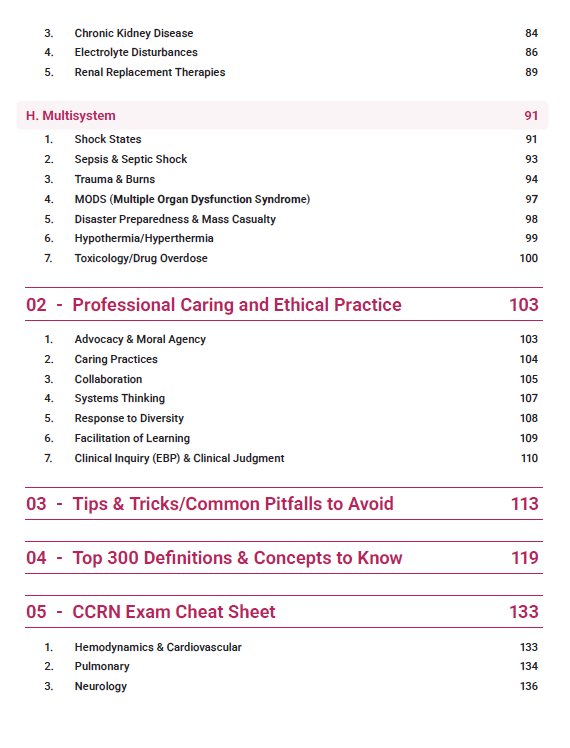 CCRN Exam 2025 eBook Study Guide | Includes Detailed Notes, Practice Questions, Cheat Sheet & More
