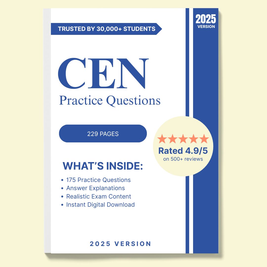 CEN Exam Study Bundle: Essential Content & Practice Questions