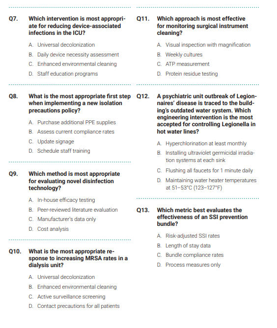 450 Questions for the Certified in Infection Control (CIC) 2024 Exam with Answers & Explanations