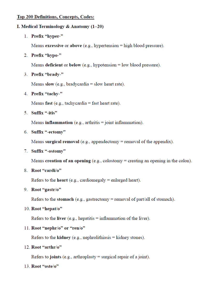 AAPC CPC 2025 Ultimate Exam Study Guide | 267 Pages of Detailed Notes, Mock Exams, Cheat Sheets, & More