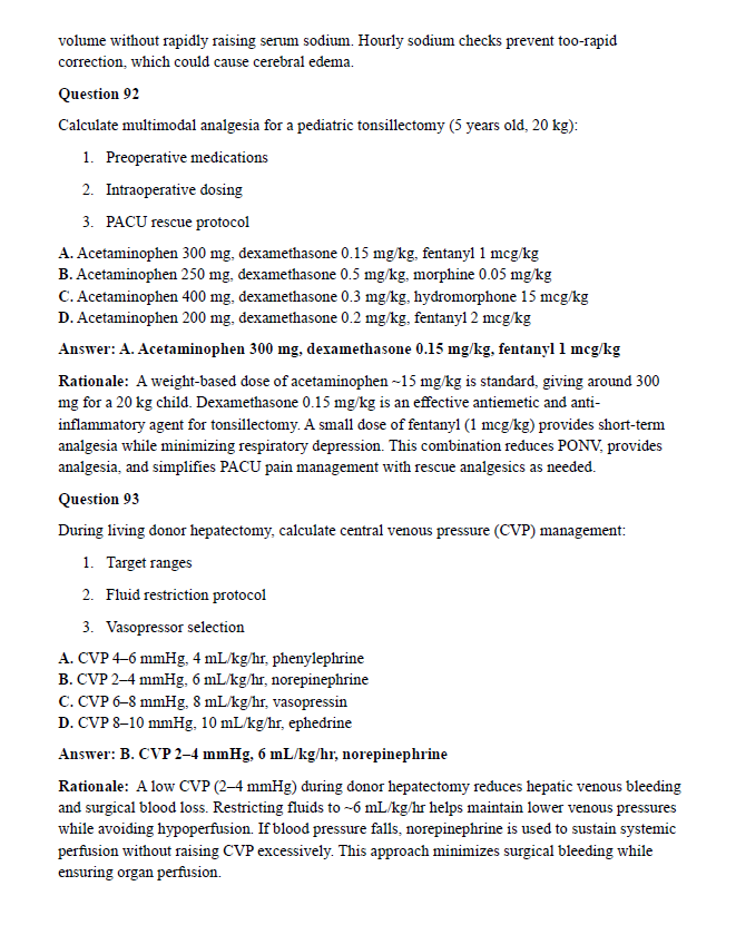 175 Questions for the CRNA 2025 Exam with Answers & Explanations
