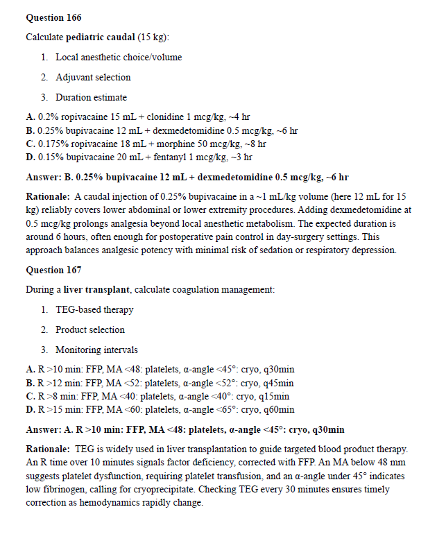 175 Questions for the CRNA 2025 Exam with Answers & Explanations