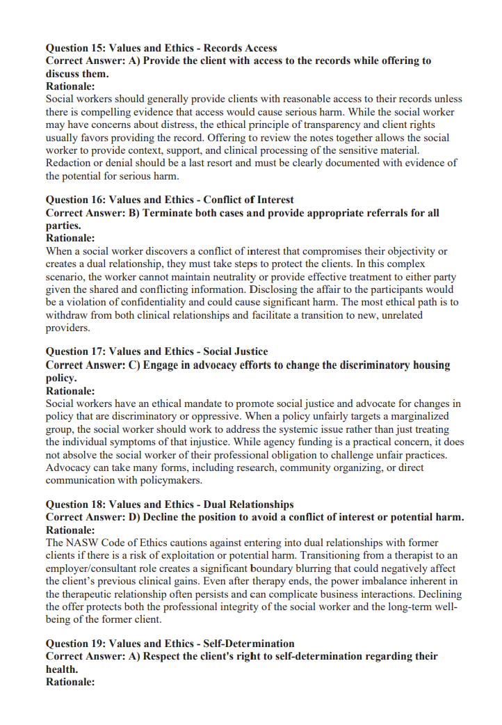 LCSW 940 Practice Questions + 2 Mock Exams (Digital Download)