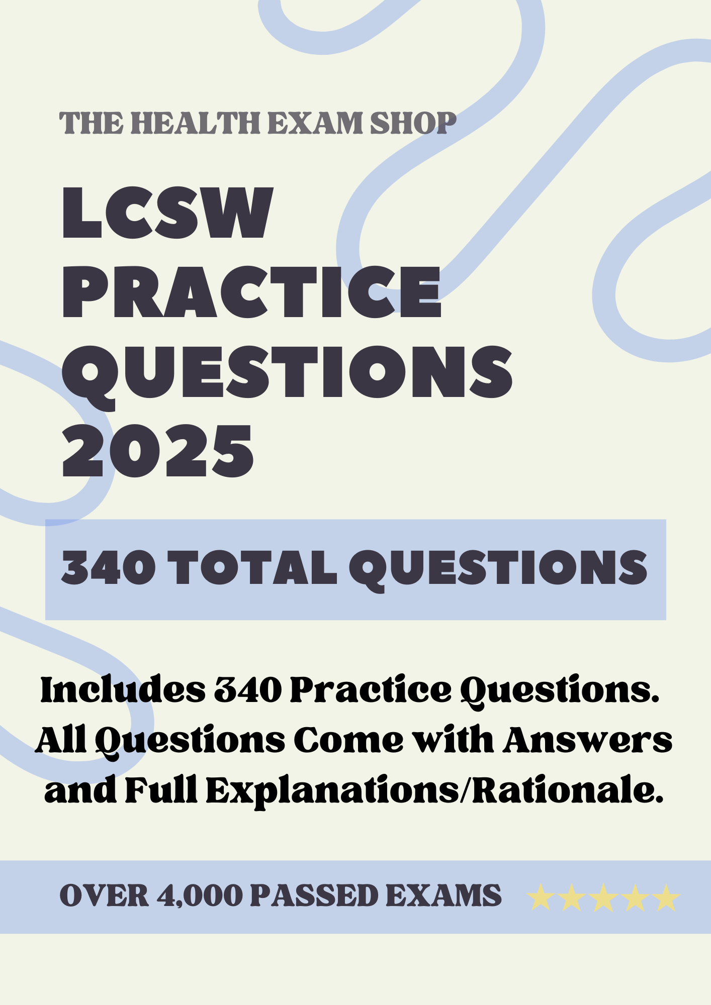 LCSW Exam Prep 2-in-1 Bundle for Success. 530 Practice Qs and Study Guide.