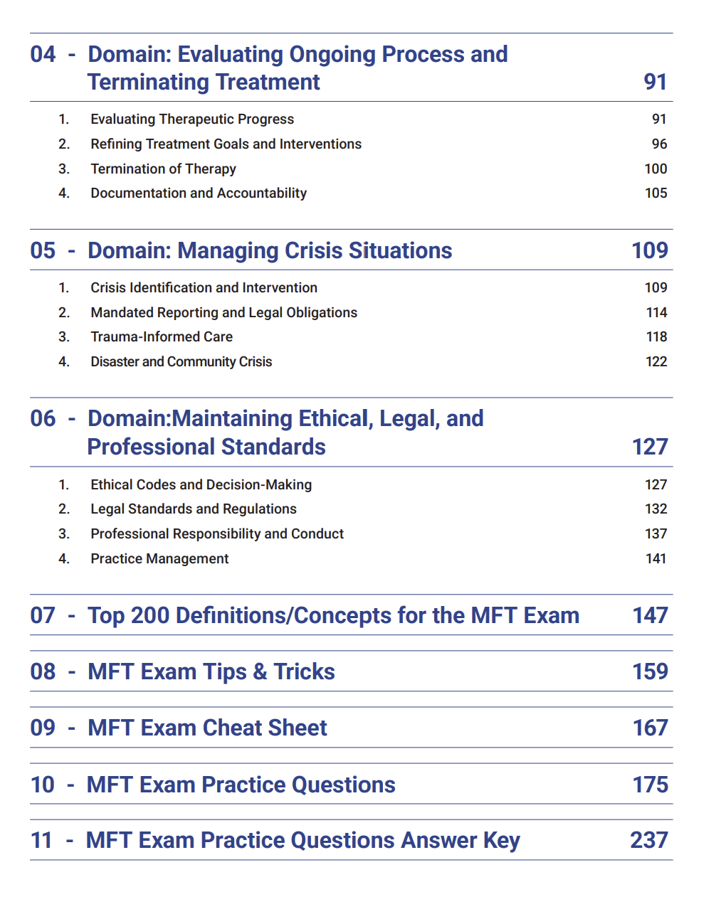 MFT 2025 Study Guide Edition | Includes Detailed Notes, Practice Questions, Cheat Sheet & More