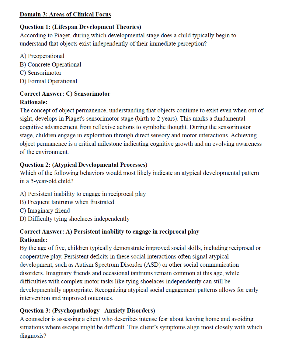 505 NCE Exam Practice Questions 2025 with Detailed Explanations