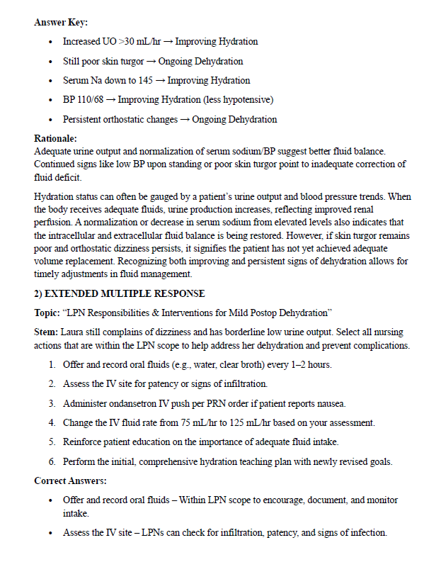 NCLEX-PN Next Gen Practice Questions 2025 – 20 Scenarios | 124 Pages of Clinical Reasoning & Rationales
