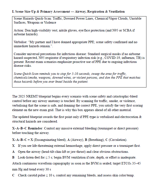 NREMT EMT 2025 Exam Complete Study Guide: Updated for the latest 2025 EMT Exam Changes