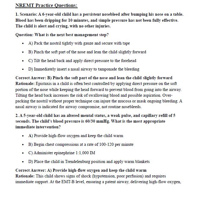 NREMT EMT 2025 Exam Complete Study Guide: Updated for the latest 2025 EMT Exam Changes