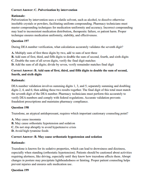 PTCE Study Guide 2026 | 357-Page Review + 200 Practice Questions & Detailed Answers