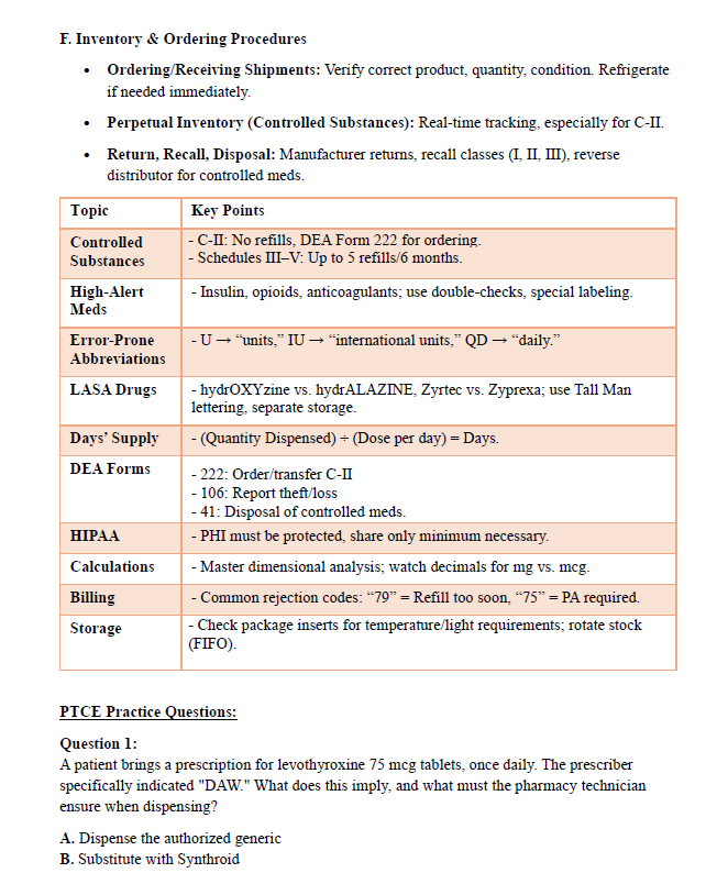 PTCE Exam Complete Study Guide: 185 Pages of Essential Content & 200 Practice Questions