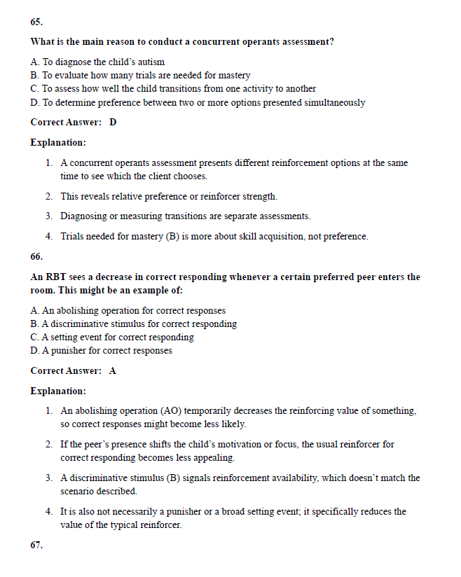 450 Questions for the RBT 2024 Exam with Answers & Explanation