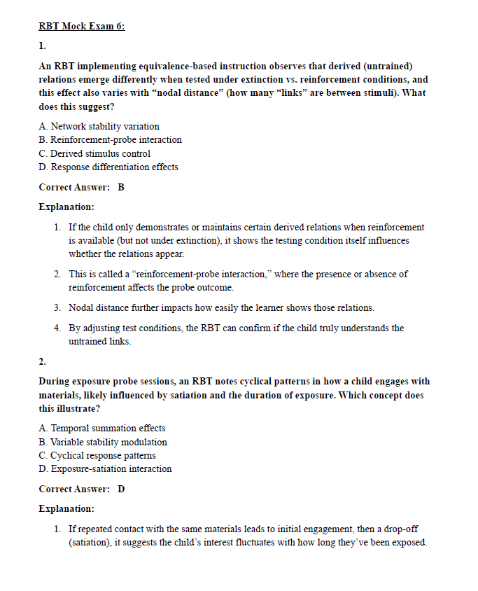 450 Questions for the RBT 2024 Exam with Answers & Explanation