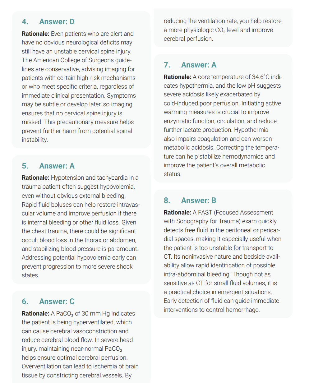 TNCC 10th Edition | 348 Questions, Answers, Rationale 2025 | 100% Verified and Graded A+