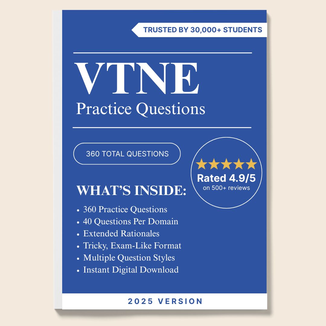 VTNE Study Bundle: Test Questions & Exam Guide