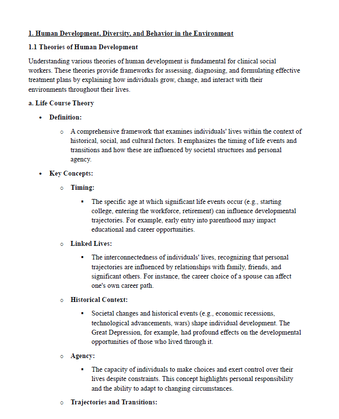 LCSW Exam Ultimate Study Guide with Detailed Notes, Mock Exam, Scenario Questions, & More - The Health Exams