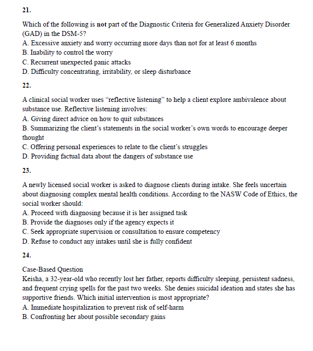LCSW Exam Ultimate Study Guide with Detailed Notes, Mock Exam, Scenario Questions, & More - The Health Exams