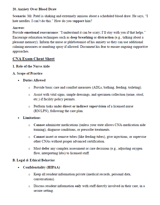 NNAAP/CNA Exam Ultimate Study Guide Includes: Detailed Notes, Definitions, Mock Exams & More - The Health Exams