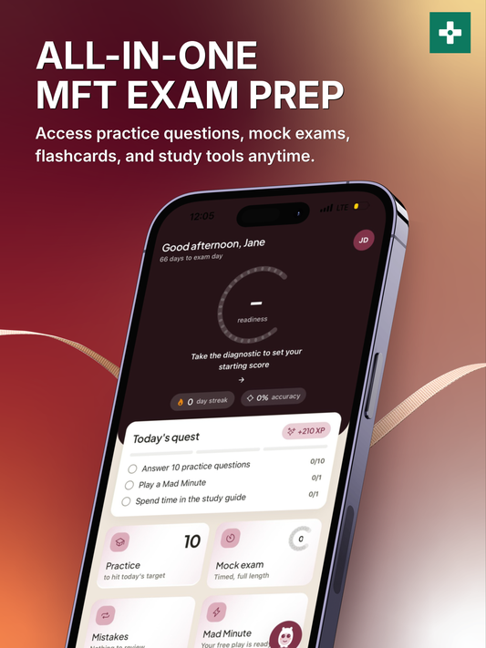 MFT Exam Prep Portal — Subscription