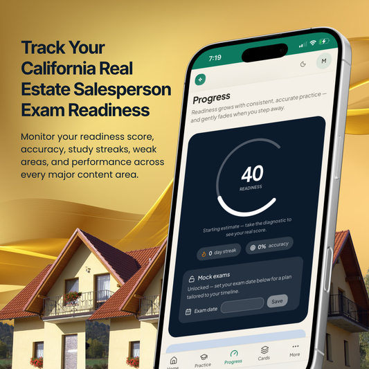California Real Estate Exam Prep Portal — Subscription
