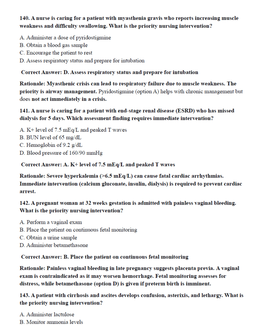 200 Questions for Nursing Fundamentals 2024 with Answers & Explanations - The Health Exams