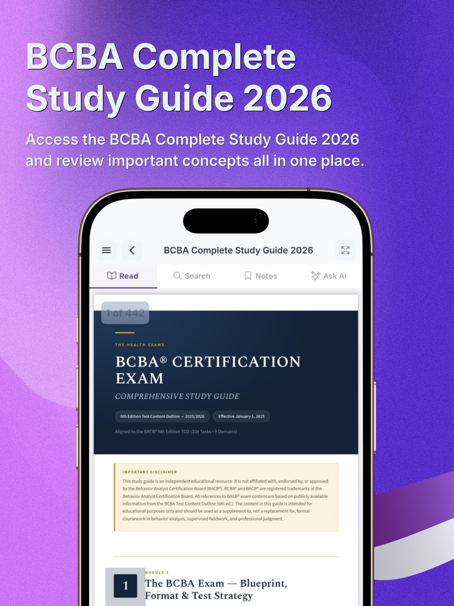 BCBA Exam Prep Portal — Subscription