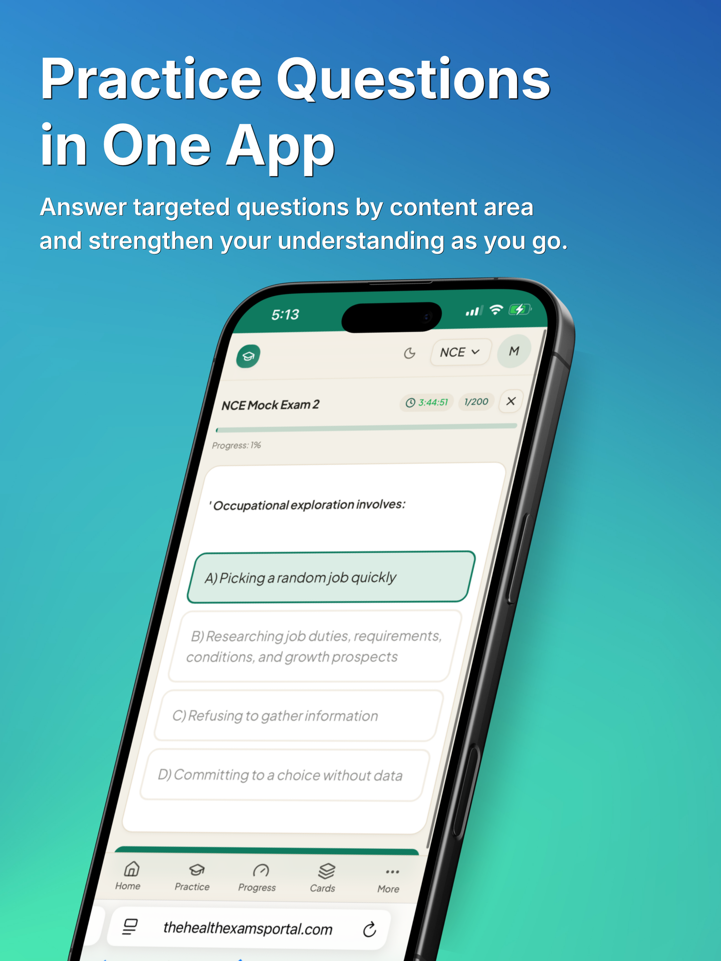 NCE Exam Prep Portal — Subscription