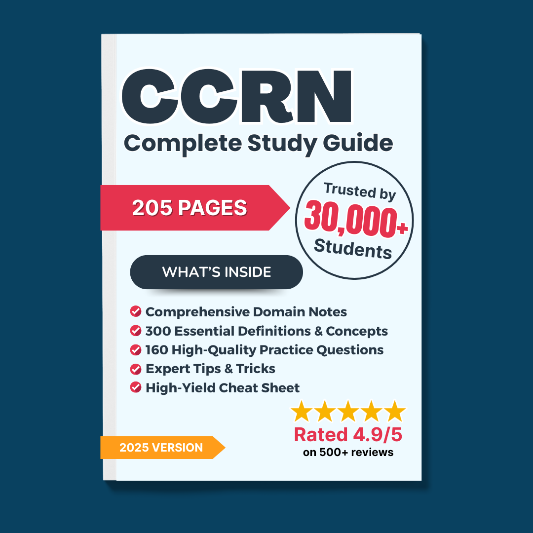 CCRN Exam Complete Study Guide: 205 Pages of Essential Content & Practice Questions