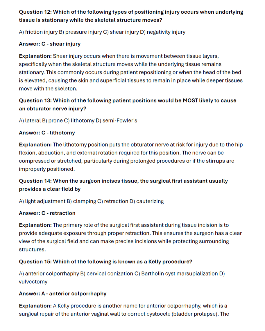 480 Questions for the NBSTSA 2024 Exam with Answers & Explanations - The Health Exams