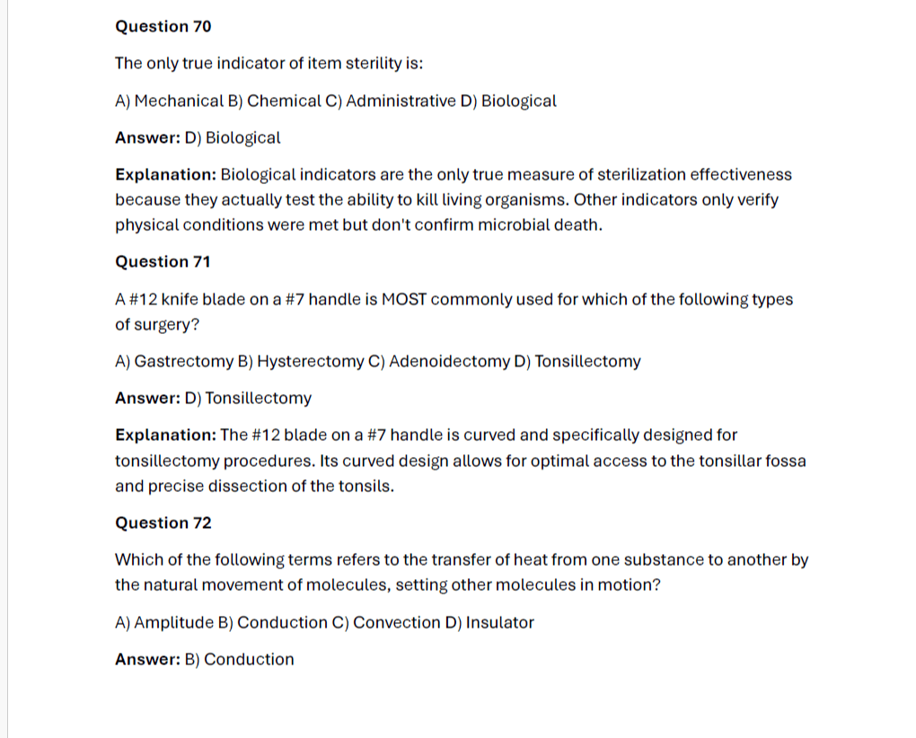 480 Questions for the NBSTSA 2024 Exam with Answers & Explanations - The Health Exams