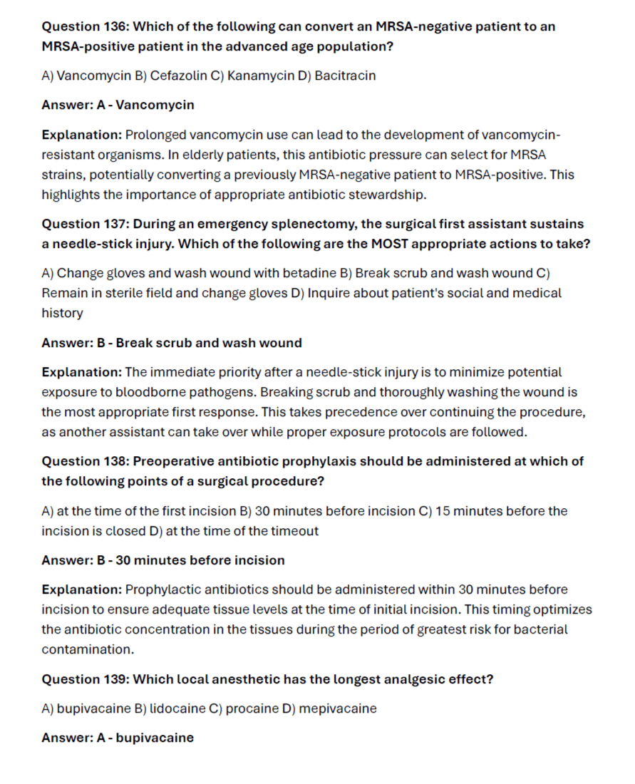 480 Questions for the NBSTSA 2024 Exam with Answers & Explanations - The Health Exams