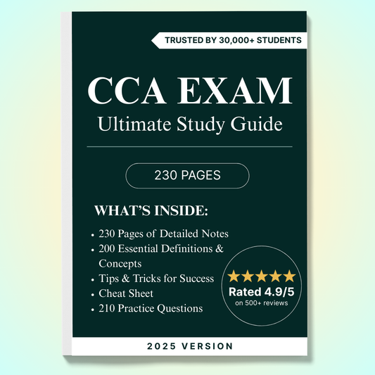 CCA 2025 Exam Complete Study Guide: 230 Pages of Essential Content & Practice Questions