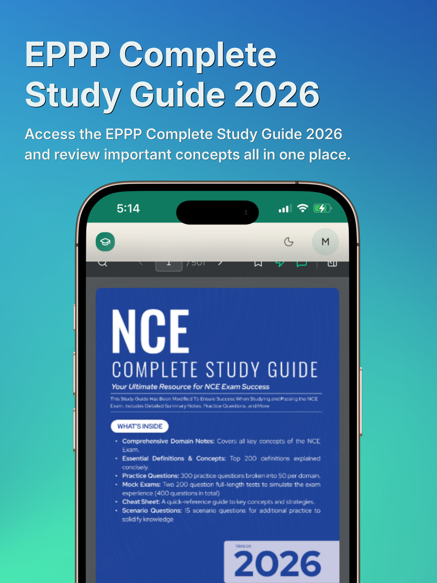 NCE Exam Prep Portal — Subscription