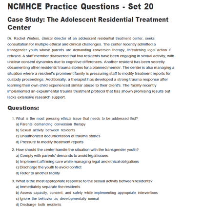 600 Questions for the NCMHCE 2024 Exam with Answers & Explanations - The Health Exams