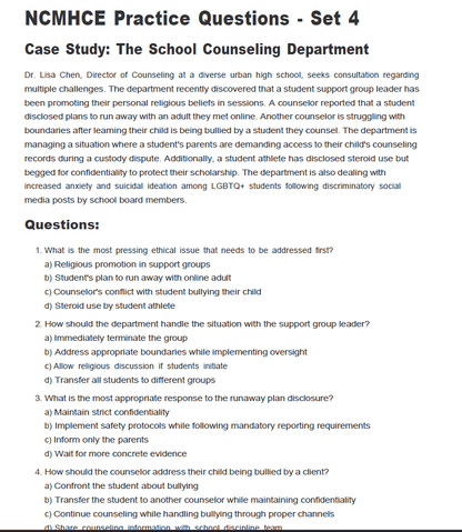 600 Questions for the NCMHCE 2024 Exam with Answers & Explanations - The Health Exams