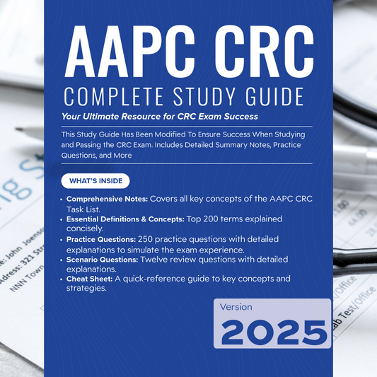AAPC CRC 2025 Study Guide Edition | Includes Detailed Notes, Practice Questions, Cheat Sheet & More