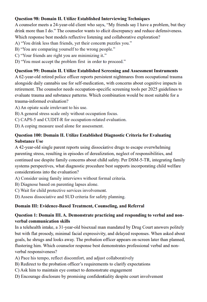 IC&RC ADC Practice Questions – 400 Exam-Style Questions by Domain (Digital Download)