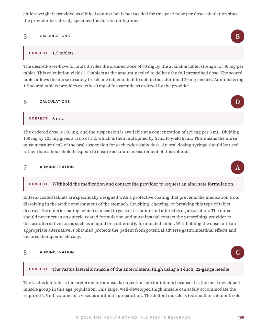 ATI Dosage Calculation Practice Questions – 450 Items, 3 Mock Exams & Rationales | Digital Download