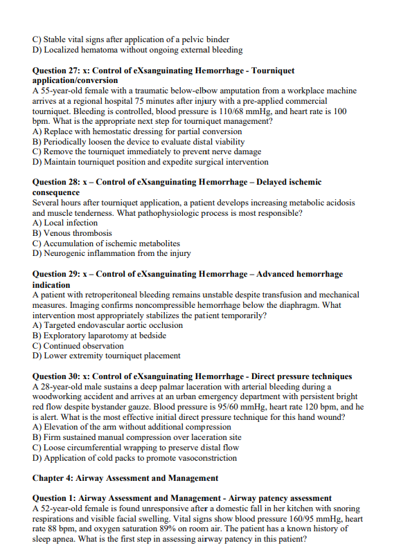 ATLS Practice Questions | 870 Exam-Style Trauma Questions