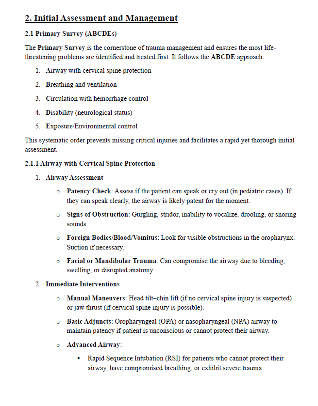 ATLS Complete Study Guide | 221-Pages with Notes, Practice Questions, Key Concepts, & More